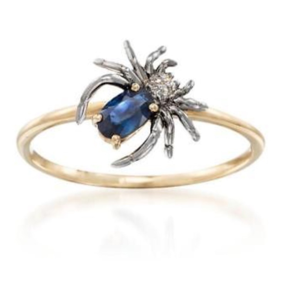 ISO! Natural sapphire spider ring.